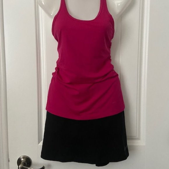 Nike Dri-Fit Pink Tank & Black Skort Ladies Size XS - Picture 1 of 6